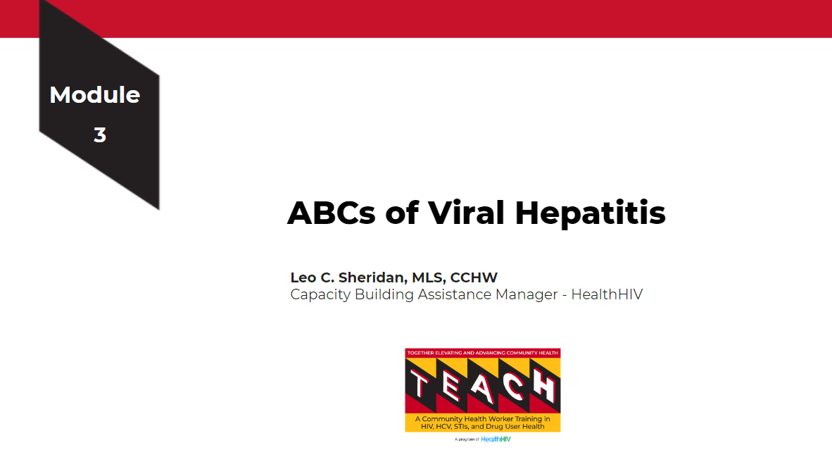 Module 3 ABCs of Viral Hepatitis