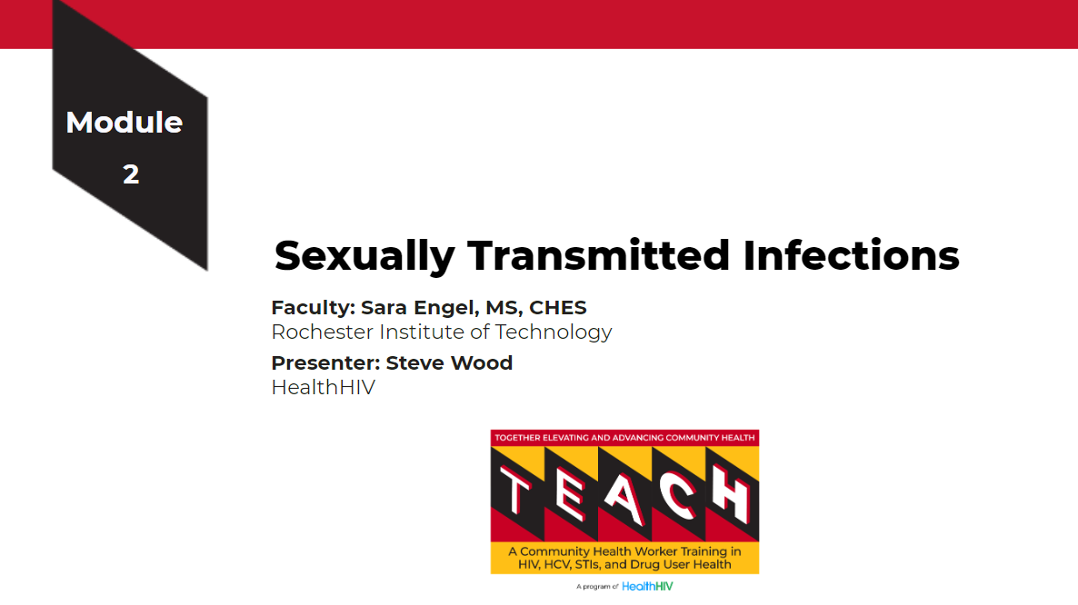 Module 2 Sexually Transmitted Infections