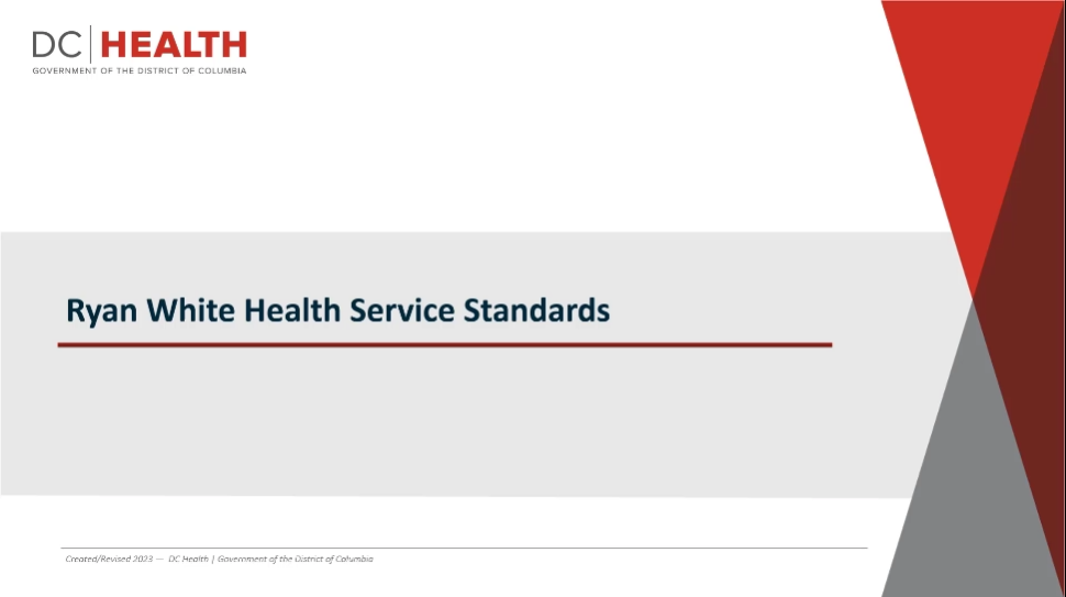 Ryan White Service Standards